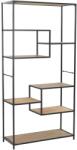 vidaXL Biblioteca, 90, 5x35x180 cm, lemn masiv de brad si otel GartenMobel Dekor (246427) Biblioteca
