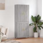 vidaXL Dulap înalt, gri sonoma, 69, 5x34x180 cm, lemn compozit GartenMobel Dekor (3195777) Comoda