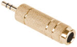  Adaptor jack 3.5 mm tata la 6.3 mm mama, metalic auriu Gold (ZLA0323)