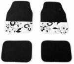 Carpoint Set covorase auto din mocheta Black & White Flower, 4 piese (CAR0318162)