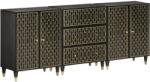 vidaXL Dulapuri laterale, 3 buc. , 60x33x75 cm, lemn masiv de mango GartenMobel Dekor (3206312) Comoda