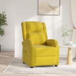 vidaXL Fotoliu rabatabil electric, galben, catifea GartenMobel Dekor (3098400)