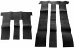 RapidAuto Covorase mocheta VW T6 Multivan Long rand 2+3, 6 sine, negre, 2 piese (840473)