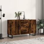 vidaXL Dulap, stejar fumuriu, 100x36x60 cm, lemn compozit GartenMobel Dekor (828201) Comoda