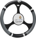Sumex Husa pentru volan auto Real Madrid, negru-gri, 37-39 cm, PVC (RMA5080)