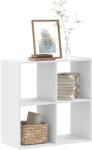 vidaXL Biblioteca, alba, 68, 5x32x68, 5 cm, lemn prelucrat GartenMobel Dekor (852825) Biblioteca