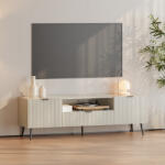 [en. casa] Comoda TV Nand 160x40x51 cm, bej nisip, cu sertar si 2 usi (90132526)