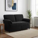 vidaXL Canapea cu 2 locuri Negru 158 x 83 x 95 cm Catifea GartenMobel Dekor (42033959) Canapea