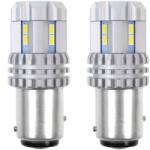 AMiO Set 2 becuri LED stop/frana auto BA15d P21/5 Canbus 12V-24V, 12 SMD (AM02450)