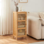 [en. casa] Dulap lateral din bambus cu 3 usi Ypäjä 82x33x27 cm [en. casa] (85700237) Comoda
