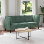 vidaXL Set de mobilier pentru living 3 pcs Verde Marii Catifea GartenMobel Dekor (3413773)