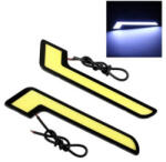  Set lumini de zi LED DRL COB 12V, alb rece, 2x6W, 16x3, 5 cm (L08) (031117-1)