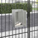 vidaXL cutie postala Negru 30 x 23 x 55 cm Otel galvanizat GartenMobel Dekor (874952)