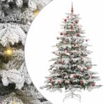 vidaXL Brad de Craciun artificial cu ramuri articulare Alb 210 cm GartenMobel Dekor (3395649)