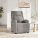 vidaXL Fotoliu rabatabil electric, gri taupe, material textil GartenMobel Dekor (3098360)