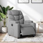 vidaXL Fotoliu rabatabil electric, gri deschis, textil GartenMobel Dekor (3204572)