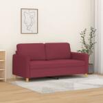 vidaXL Canapea cu 2 locuri, rosu vin, 140 cm, material textil GartenMobel Dekor (359484) Canapea