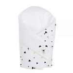 Klups Patura de infasat pentru bebelusi Klups Happy Bear, 75x75 cm, bumbac (00085268)