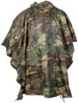 MFH Poncho impermeabil MFH rip-stop camuflaj woodland, cu husa de transport (08524T)