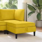 vidaXL Taburet cu depozitare Galben Catifea GartenMobel Dekor (42027139) Canapea