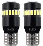 AMiO Bec LED Canbus T10 W5W alb 12V-24V, 18 SMD 3014, set 2 buc Amio (AM02446)