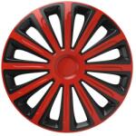 Automax Set 4 capace roti 13 inch Versaco Trend rosu-negru din ABS rezistent (V8876)