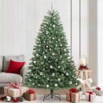vidaXL Brad de Craciun artificial cu ramuri articulare Verde 210 cm GartenMobel Dekor (3395498)