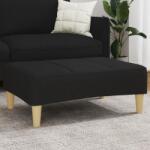 vidaXL Taburet, negru, 77x55x31 cm, material textil GartenMobel Dekor (4007373)
