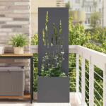 vidaXL Ghiveci de Gradina cu Panou Decorativ Antracit 50 x 140 cm GartenMobel Dekor (876464)