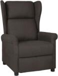 vidaXL Fotoliu rabatabil, gri taupe, material textil GartenMobel Dekor (340957)