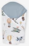 Klups Patura de infasat pentru bebelusi Klups Sky World, 75x75 cm, bumbac (00081590)