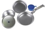 MFH Set de gatit pentru camping din aluminiu MFH, compact, usor, 4 piese (33353) Serviciu de masa