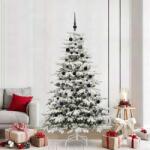 vidaXL Brad de Craciun artificial cu ramuri articulare Alb 210 cm GartenMobel Dekor (3395650)