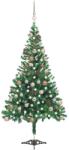 vidaXL Brad de Craciun pre-iluminat cu globuri, 120 cm, 230 ramuri GartenMobel Dekor (3077573)
