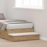 vidaXL Sertare pentru pat Stejar Artizanal 80 x 36, 5 x 16, 5 cm GartenMobel Dekor (866930)