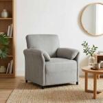 vidaXL Sofa cu un loc Gri deschis 88 x 83 x 95 cm Catifea GartenMobel Dekor (42033925) Canapea