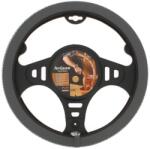 Car Plus Husa volan Artisan M 37-39 cm din imitatie piele, gri/alb (SUMHMA40DG)