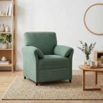 vidaXL Sofa cu un loc Verde Marii 88 x 83 x 95 cm Catifea GartenMobel Dekor (42033936) Canapea