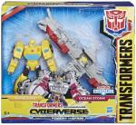 Hasbro Figurina Transformers Bumblebee Spark Armor cu accesoriu si 2 personaje (E4329) Figurina