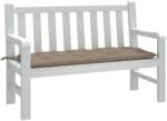 vidaXL Perna banca de gradina, gri taupe, 120x50x7 cm, material oxford GartenMobel Dekor (361591)