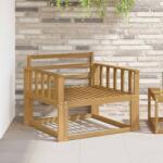 vidaXL Canapea Medie pentru Exterior Lemn Solid de Acacia Alb GartenMobel Dekor (3439003) Canapea