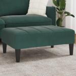 vidaXL Taburet, verde închis, 77x55x31 cm, catifea GartenMobel Dekor (4007386)