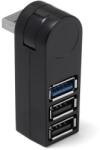 Techstar USB Hub Techstar® HB3, 3.0 High Speed, 1 Port USB 3.0, 2 Port USB 2.0, Conexiune USB 3.0 de mare viteza, Compact (SKU2217)