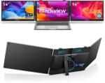 BLACKVIEW Monitor Extensibil pentru Laptop BLACKVIEW DCM5 Portabil Dual Display 14Inch FHD 60Hz Difuzor Integrat UBS-C Negru (DCM5/BV)