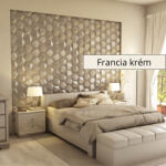 InnoWall Hexa 3D falpanel 22, 5 cm - Francia krém (Hexa-_Francia_krem) - csempebolt
