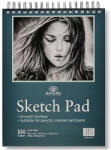 Art-n-Fly Caiet pentru schite Art-n-Fly, 100 coli, A4, 22.9 x 30.5 cm, 100 g/m, cu spirala, hartie alba (0008523889355)