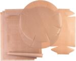 Gourmeo Set Folie de copt reutilizabila Gourmeo, premium, 7 piese, 4 x 32x46 cm, 2 x 40 cm, 1 x 24x43 cm, din fibra de sticla cu PTFE (SC-343)