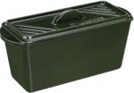 Navaris Tava pentru copt din fonta cu capac Navaris, tip cuptor olandez, pentru coacere si gatire, emailat, verde, 34x13x13 cm (52635.02)