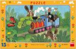 Dino Cârtița și locomotiva 15 piese 001039 Puzzle