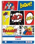 Herlitz Comic A4 80lapos perforált vonalas spirálfüzet (50016518) - bestbyte